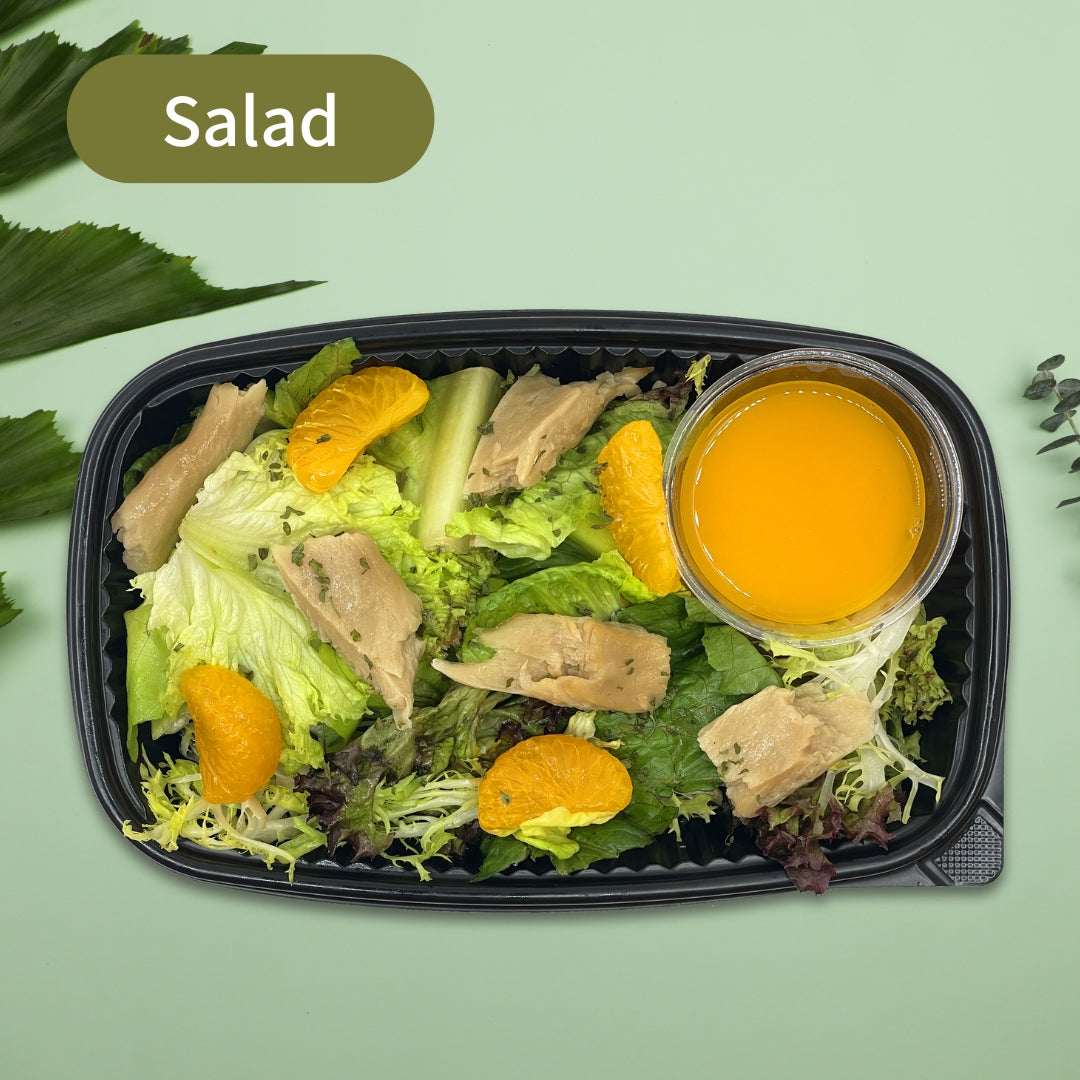 Orange Plant-Based Fish Fillet Salad Box