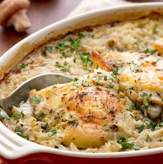 Baked Rice with Chicken in Cream Sauce (3 lbs)